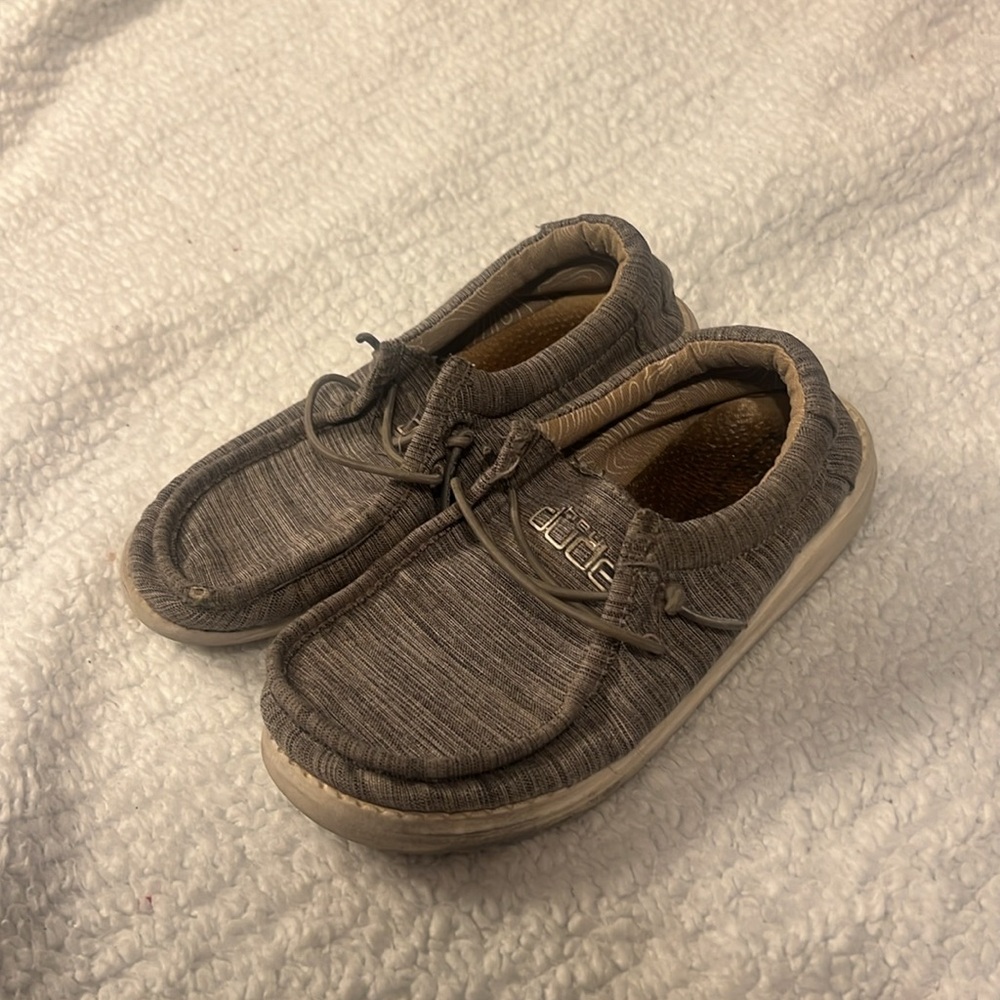 Grey Hey Dudes Youth Size 13